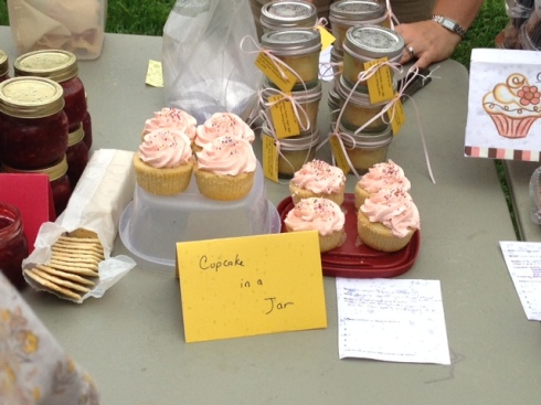 Cupcakes in a jar. 